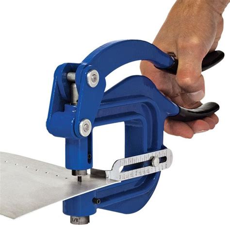 hole punching tools for sheet metal|handheld metal hole punch tool.